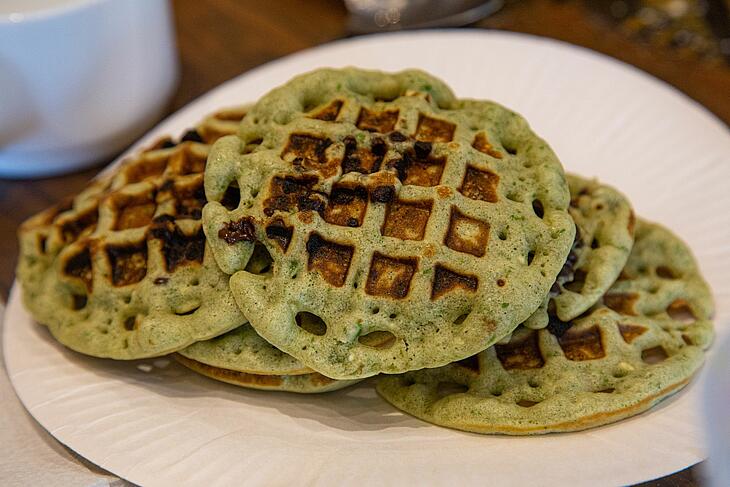 gaufres à la menthe