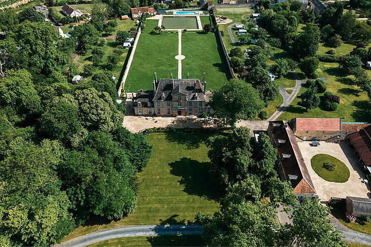 vue du château de martragny